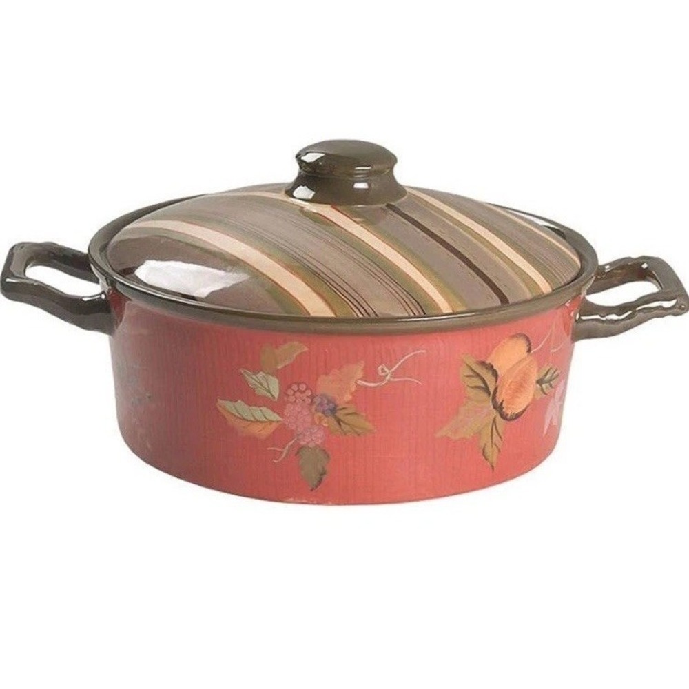 New Tracy Porter Octavia Hill Garden Collection 2qt Covered Casserole Dish